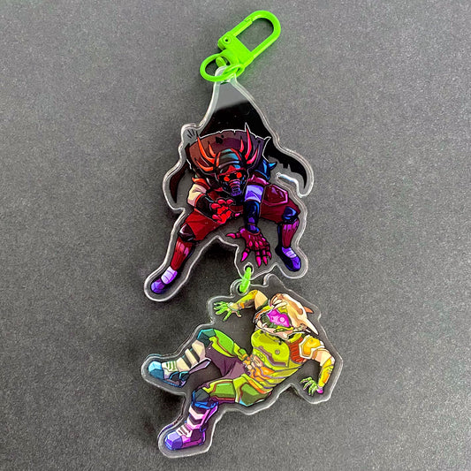Xisuma and Evil X - Keychain