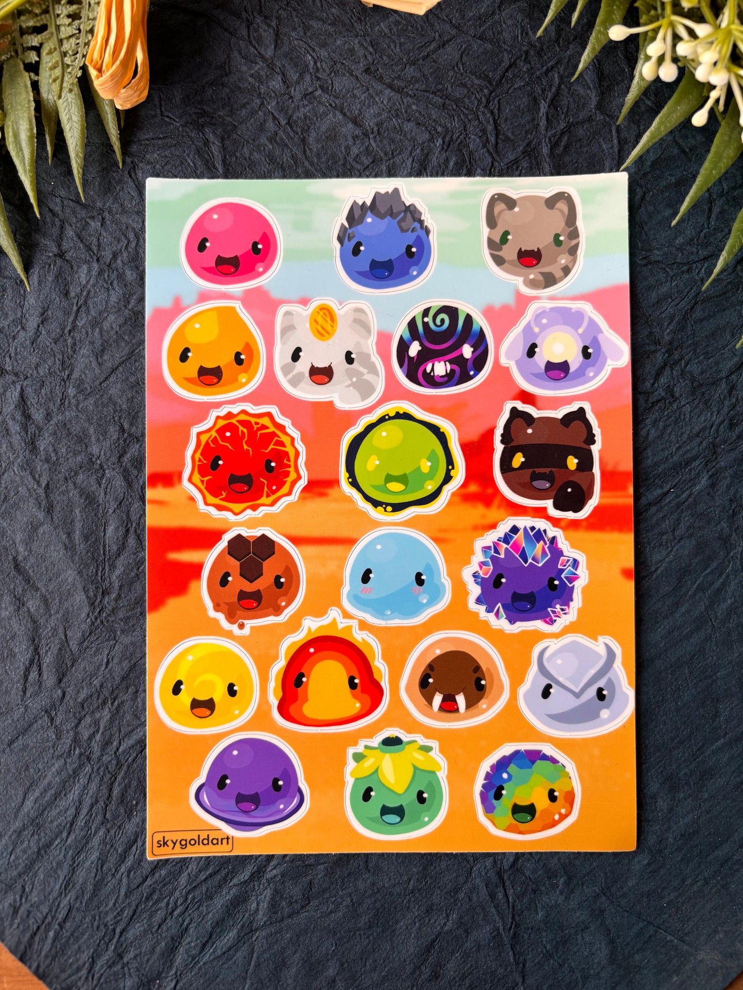 Bright Slimes Rancher | Sticker Sheet