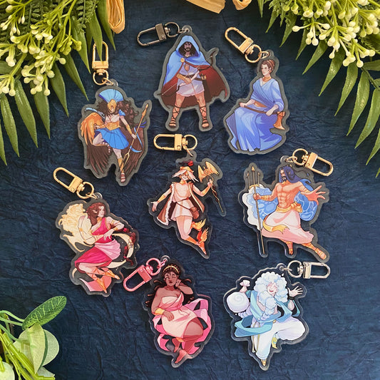 Epic - Keychain - Odysseus | Athena | Penelope | Circe | Hermes | Posideon | Calypso | Aeolus