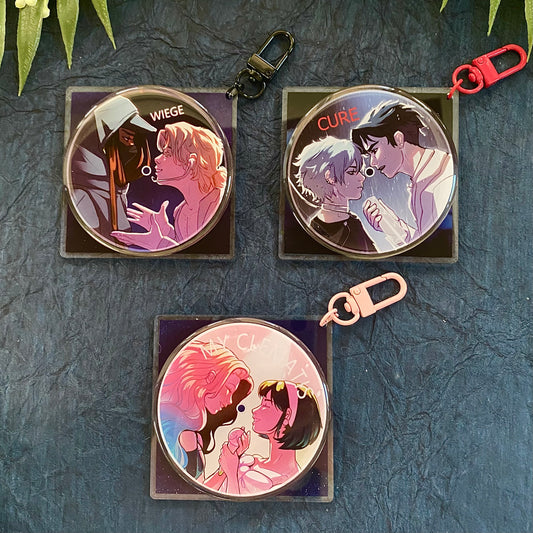 Alien Stage Disks - Spinning Keychains