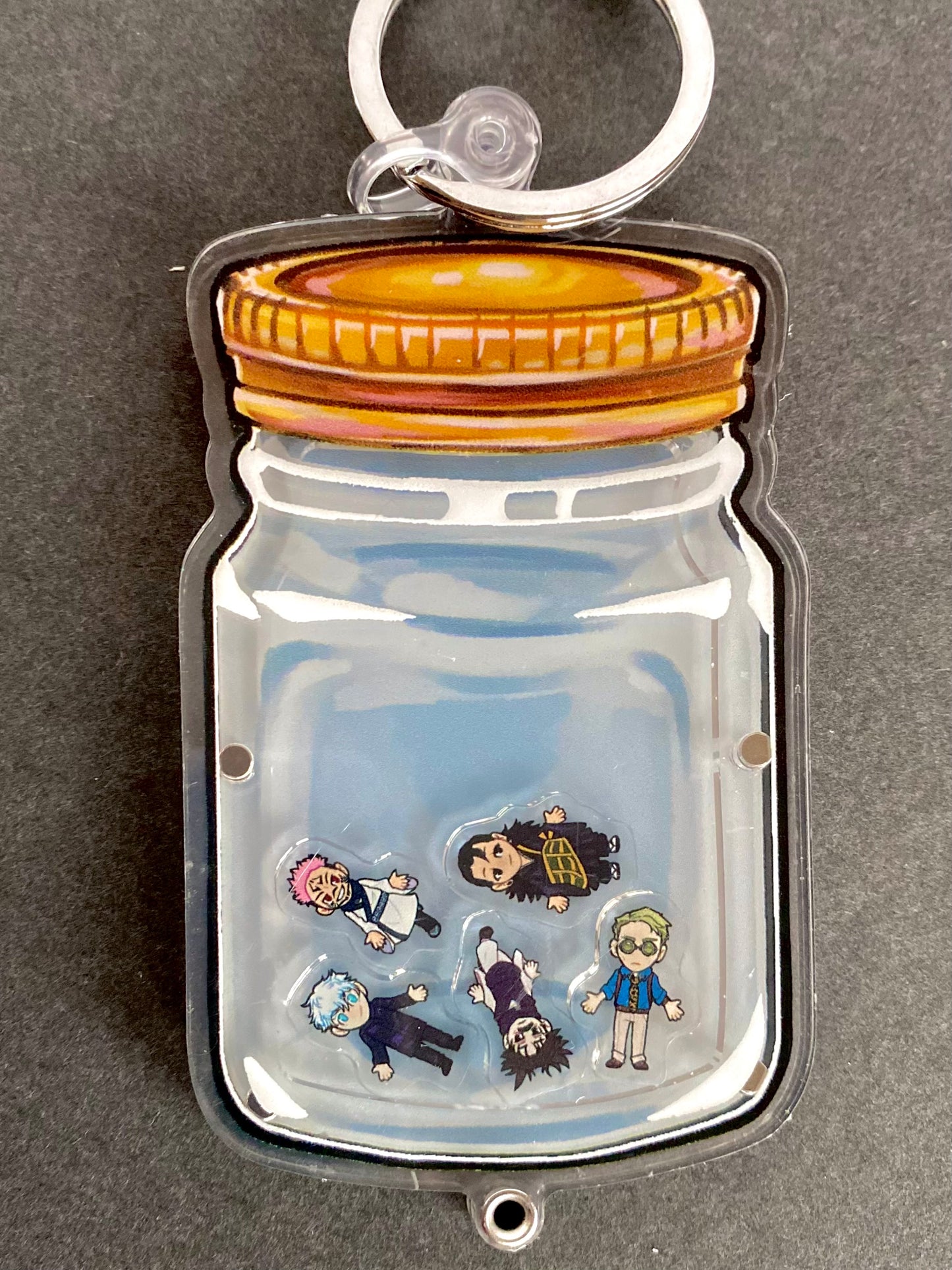 Jar of Character Critters - Openable Shaker Keychain Cursed Spirits