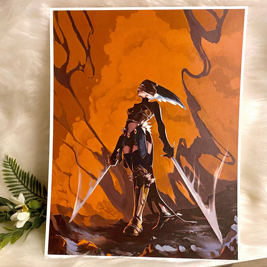 Orange Warrior - Art Print