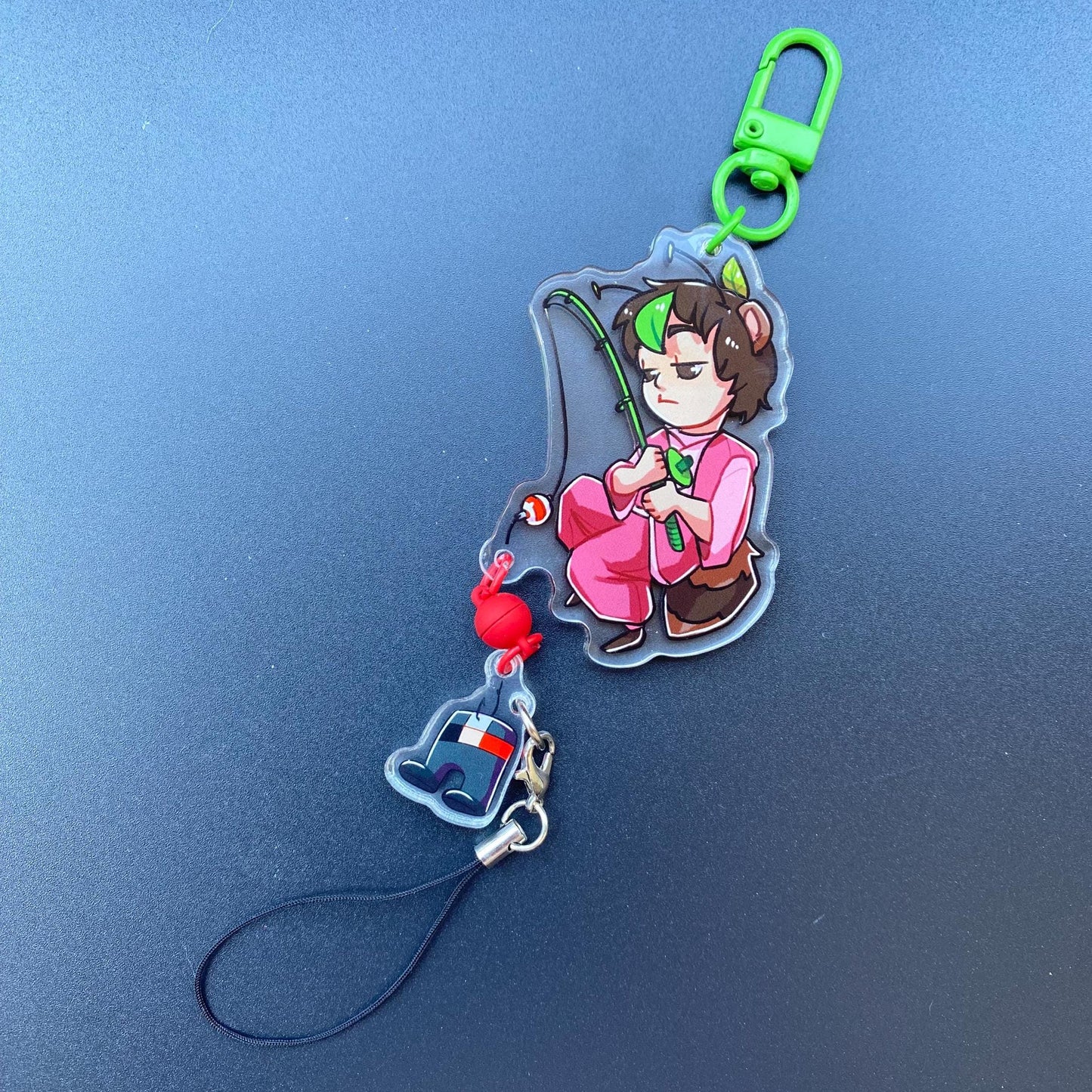 Fishing Hermits - Winterstar SkygoldArt Collab - Magnet Keychain