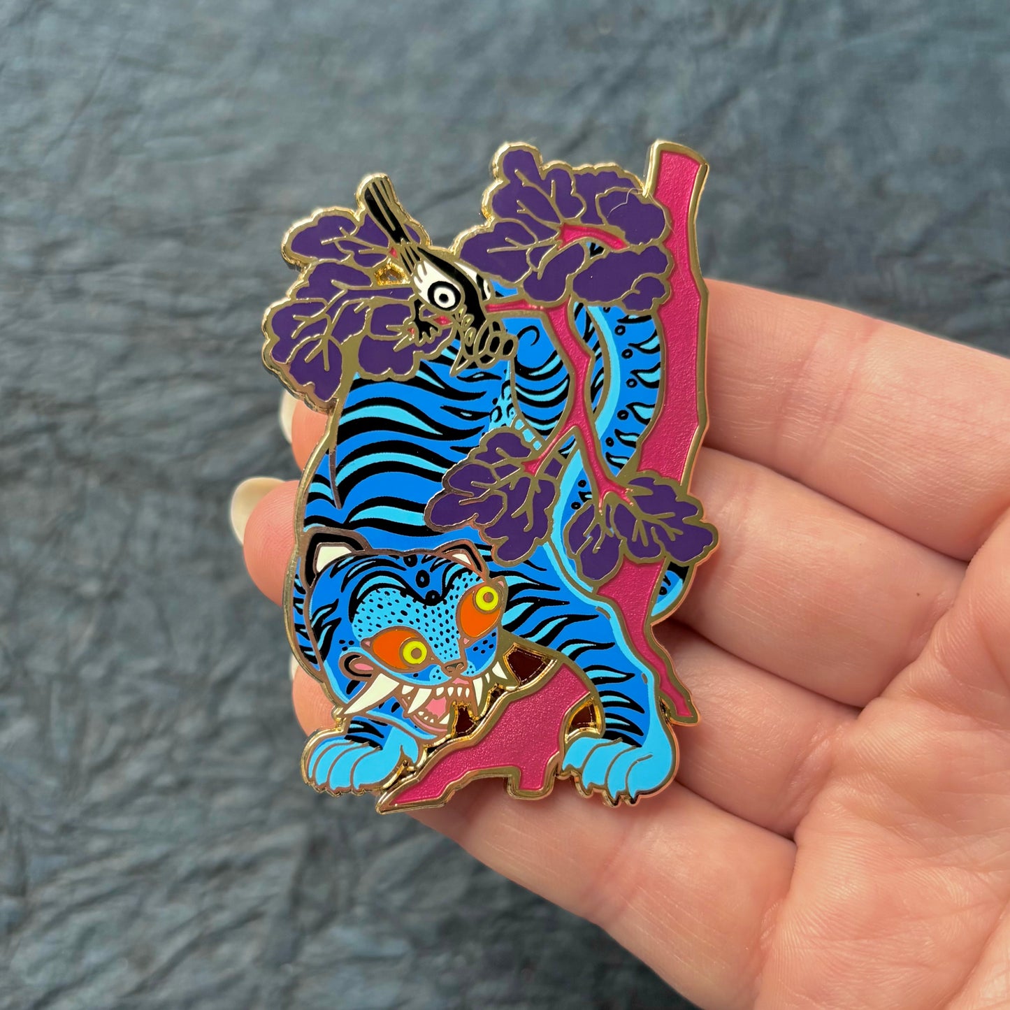 Blue Tiger Minhwa | Enamel Pin