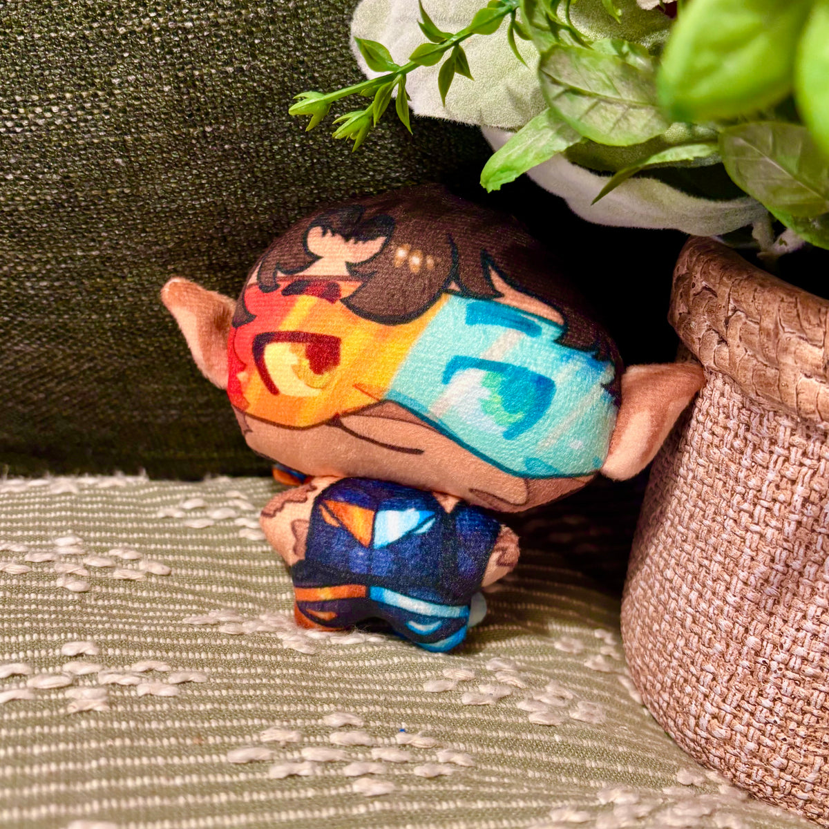 hOT gUy Superhero Plush Keychain