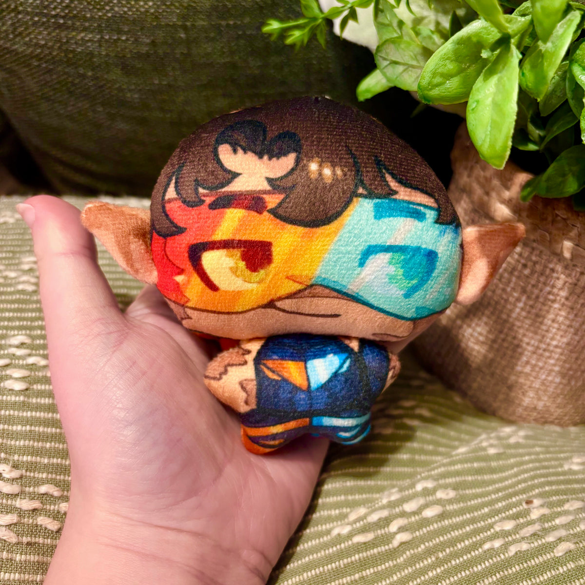 hOT gUy Superhero Plush Keychain