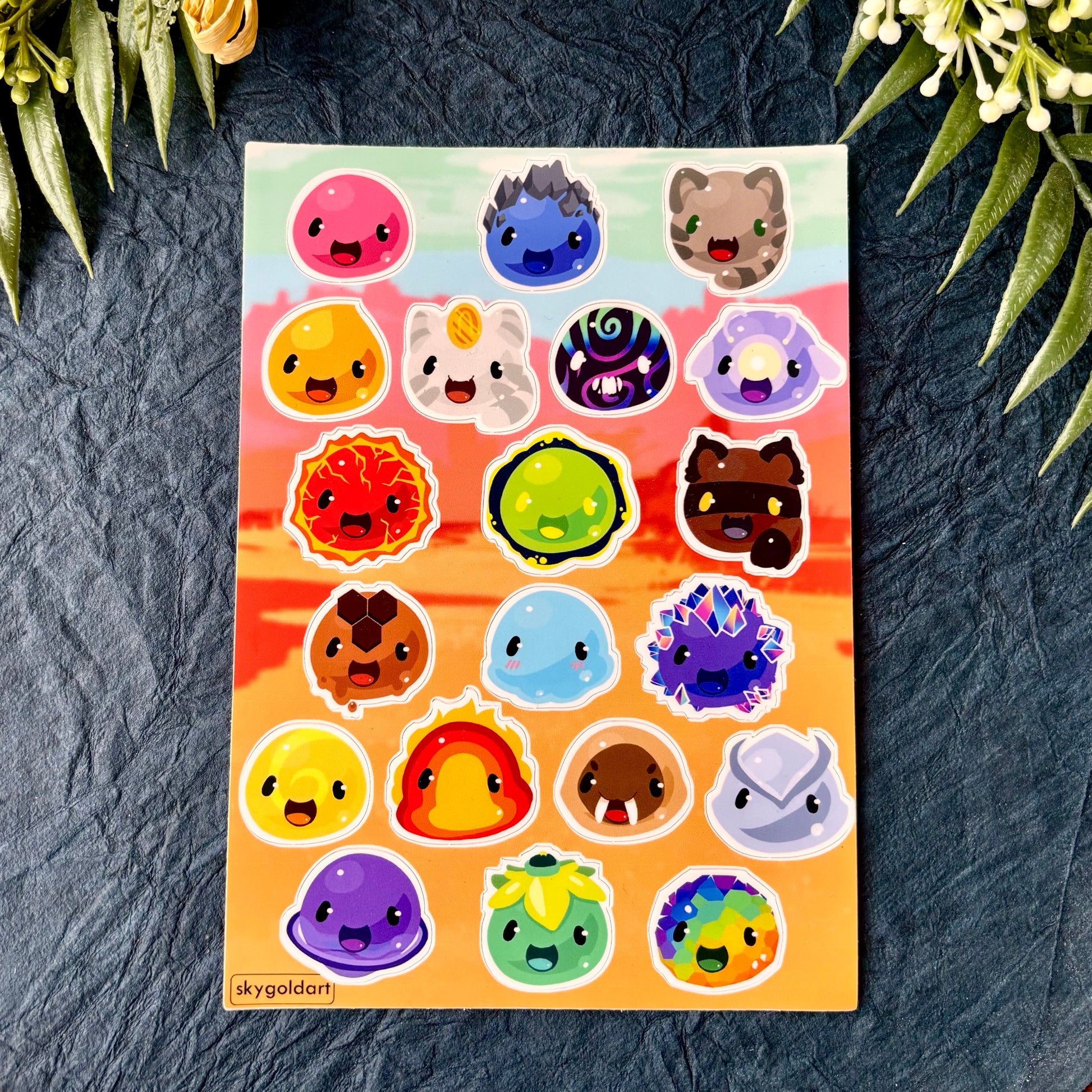 Bright Slimes Rancher | Sticker Sheet