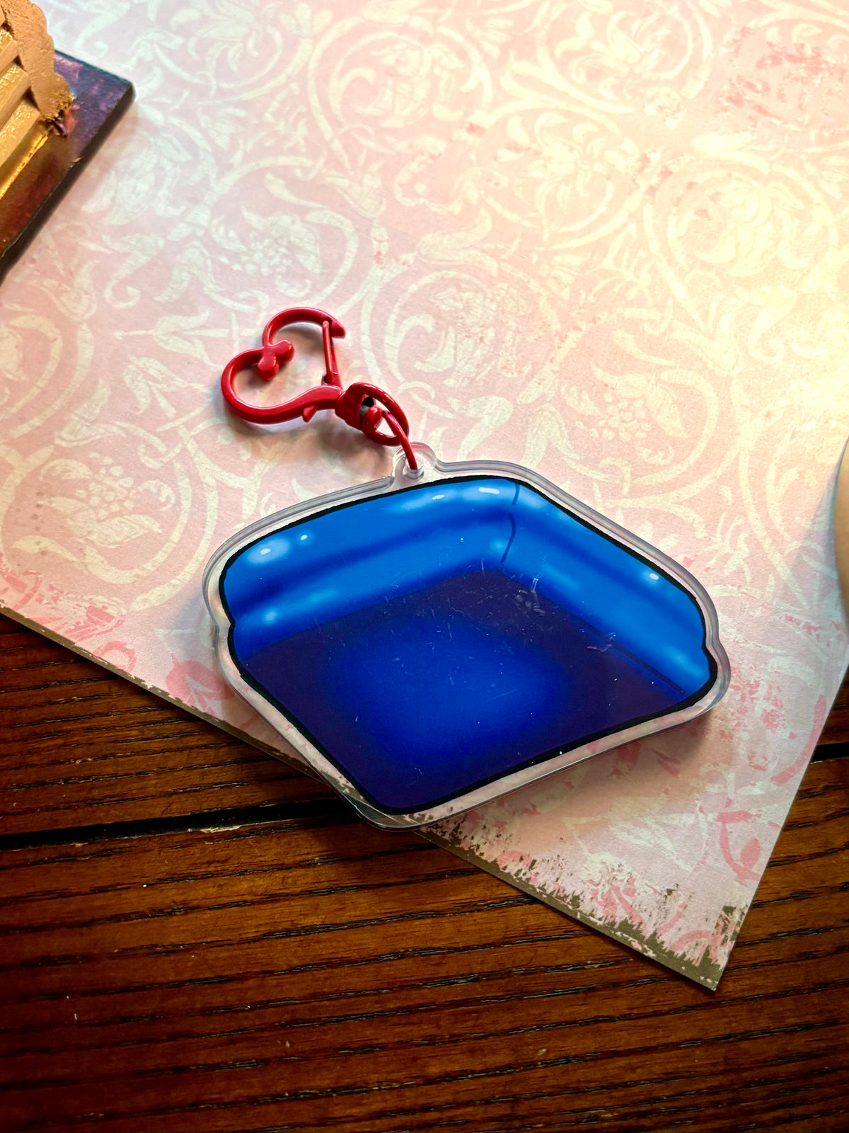 Acrylic Ballpit Shaker Keychain