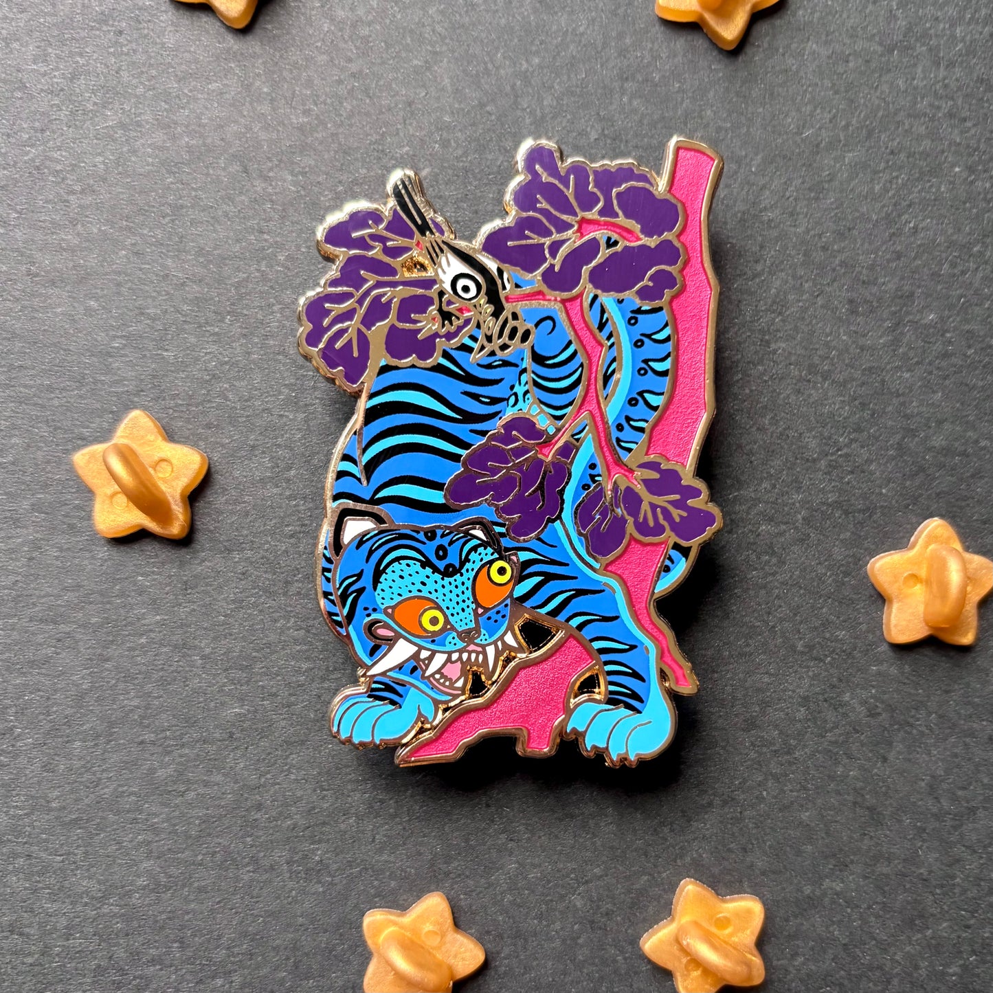Blue Tiger Minhwa | Enamel Pin