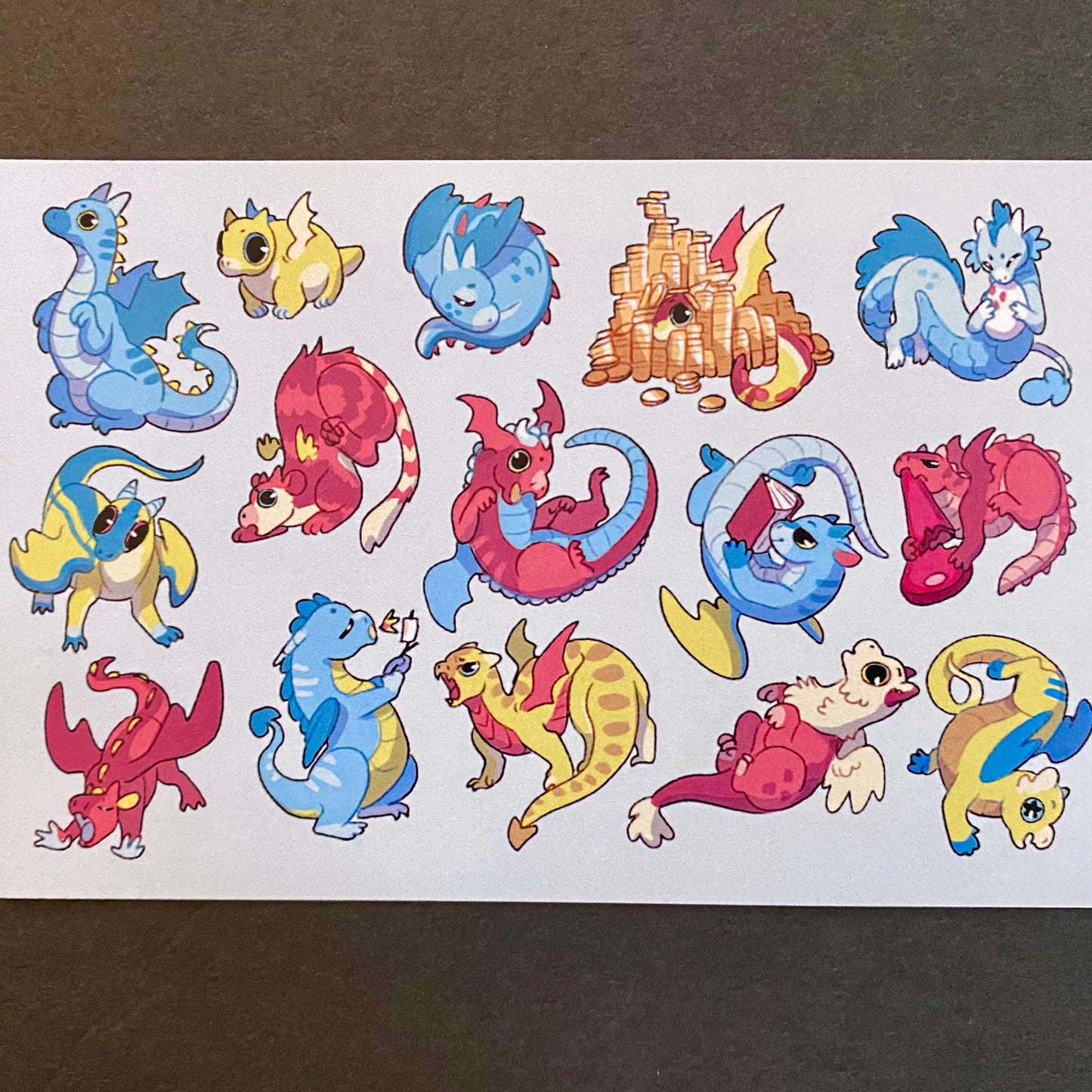 Derpy Animal - Art Print dragons