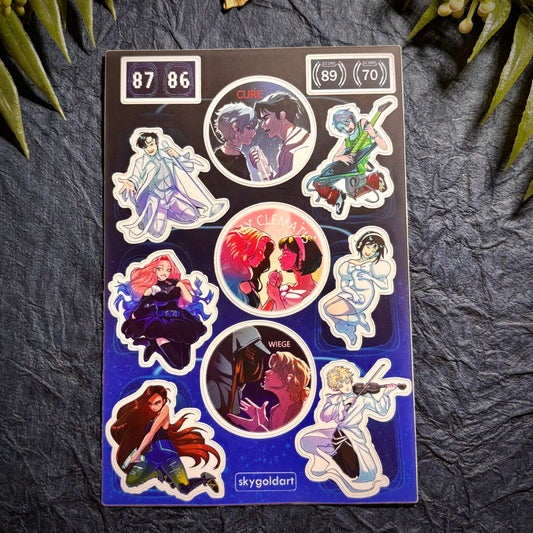 Singers and Songs - Alst 4x6 Vinyl Sticker Sheet