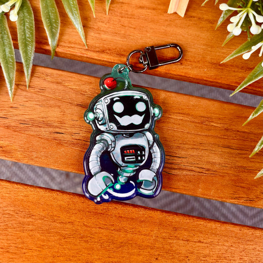 Grumbot Robot Acrylic Keychain