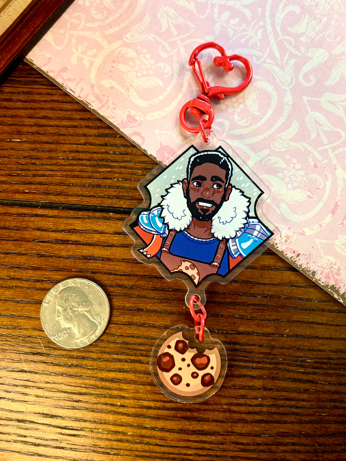 Guardian and Cookie Acrylic Keychain