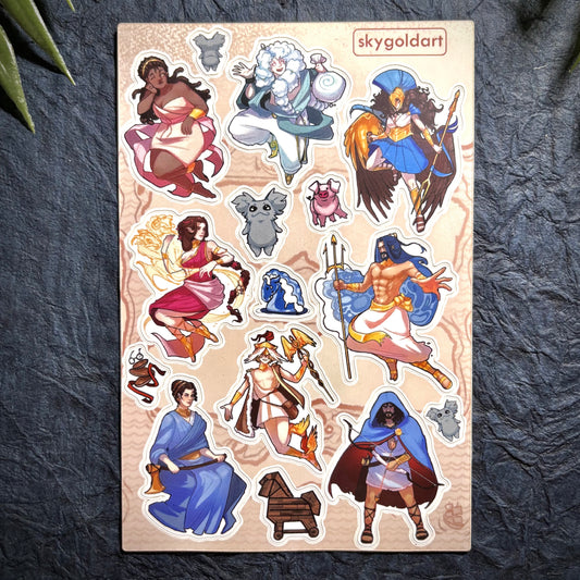 Odyssey Greek Gods - Epic - 4x6 Vinyl Sticker Sheet