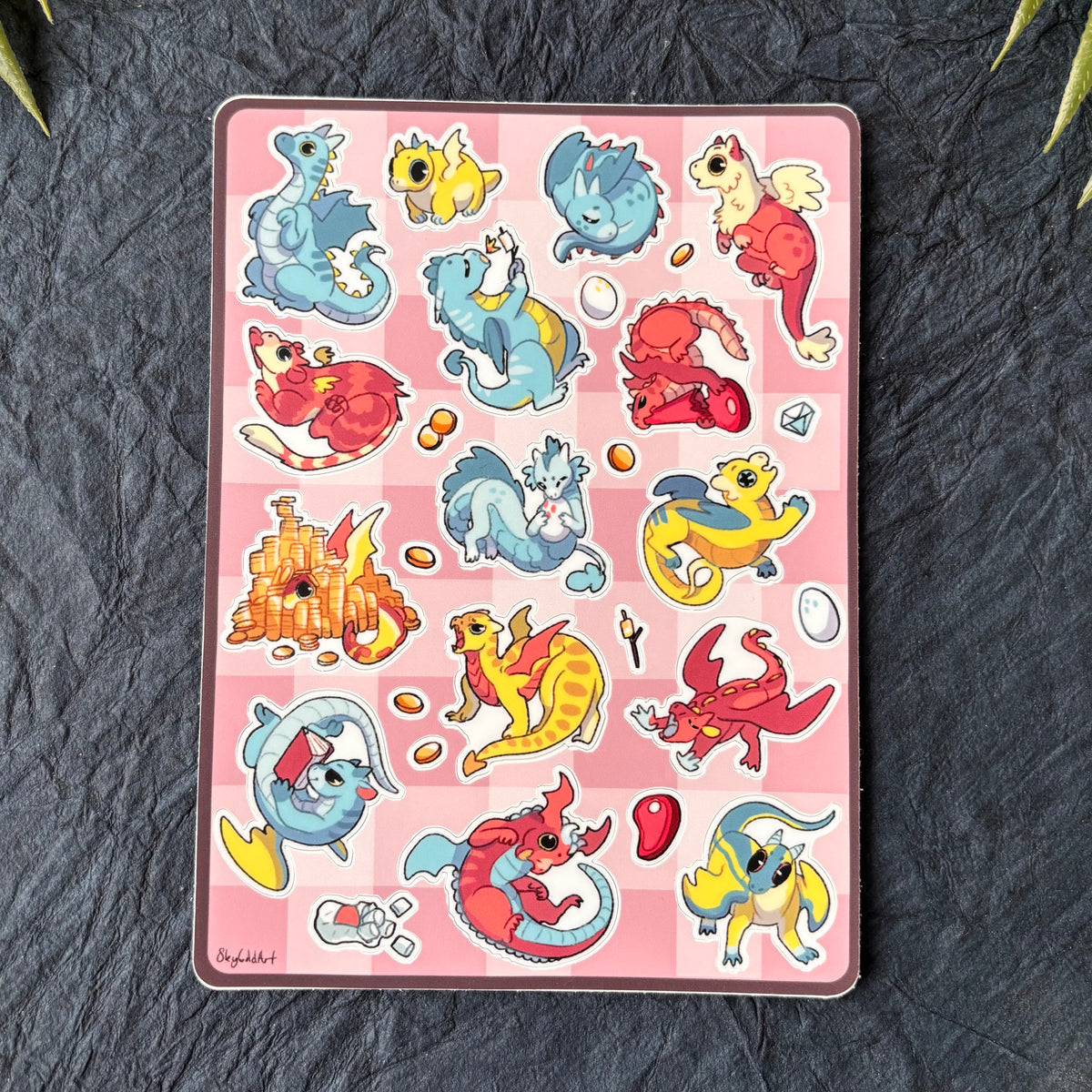 Animal Vinyl Sticker Sheets Draogns