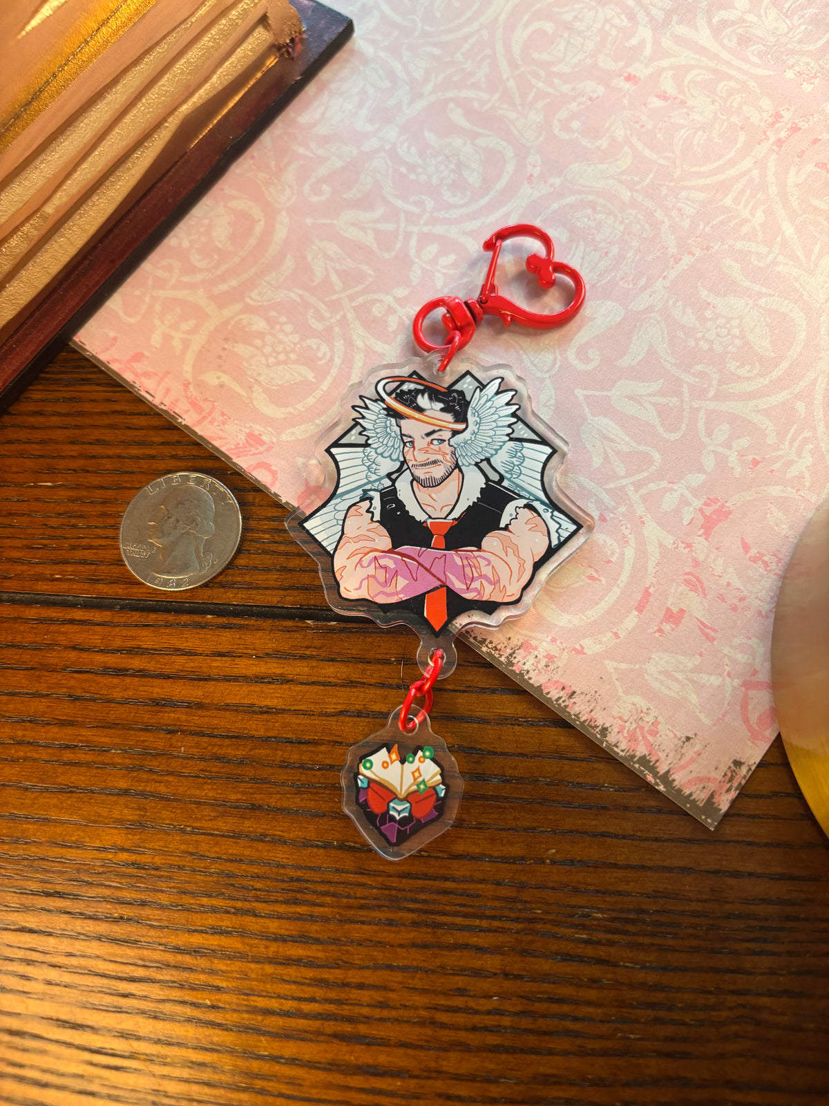Angel and Enchanter Acrylic Keychain
