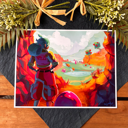 The far, far range | Slime Rancher Print