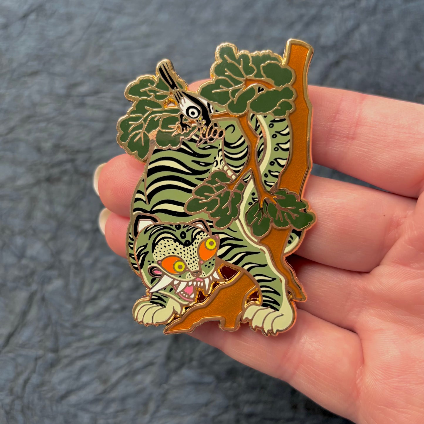 Blue Tiger Minhwa | Enamel Pin