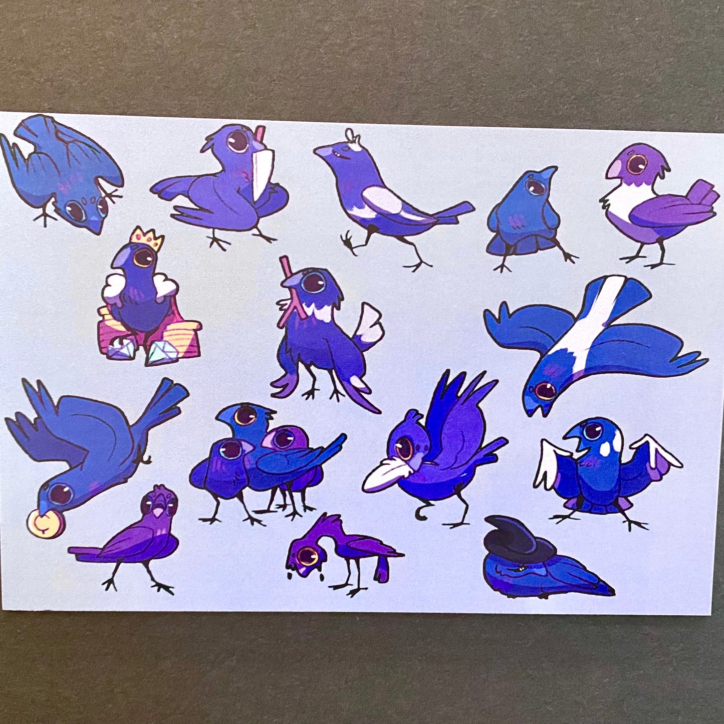 Derpy Animal - Art Print crows