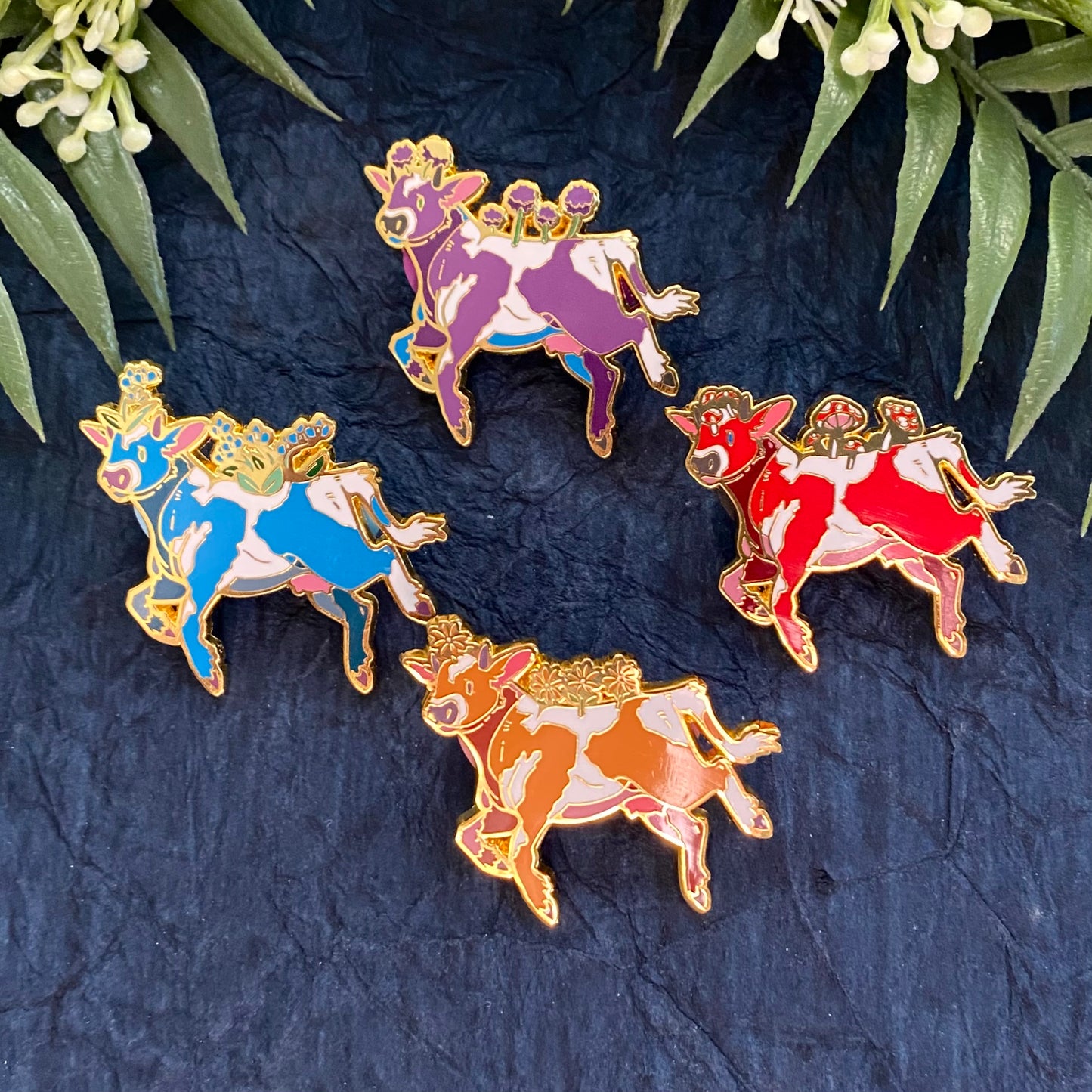 Moobloom - Enamel Pins Set of 4 - A grade