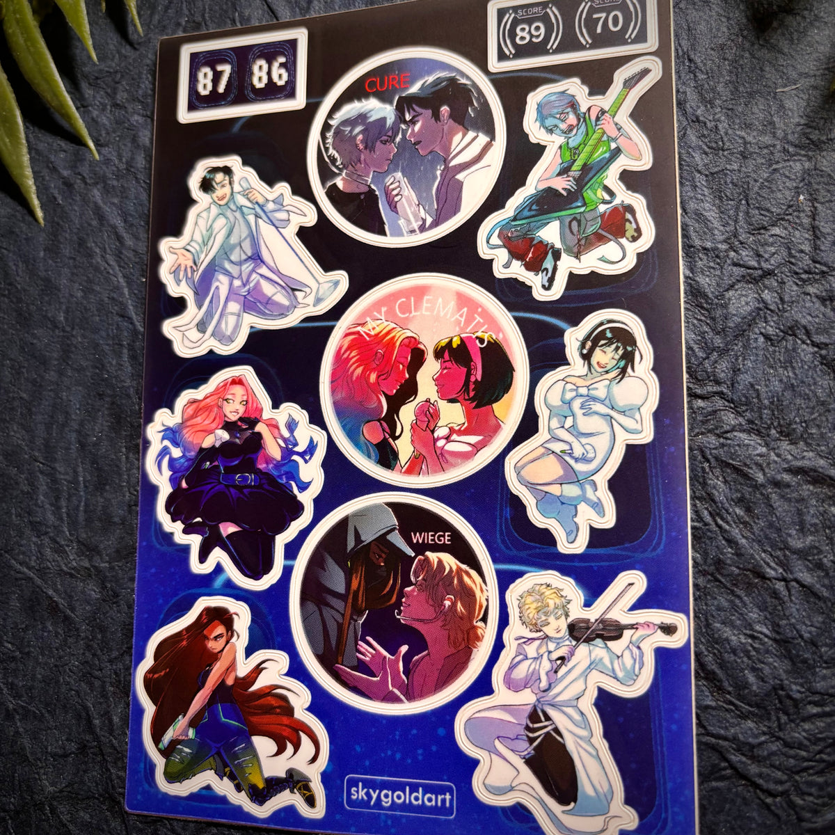 Singers and Songs - Alst 4x6 Vinyl Sticker Sheet
