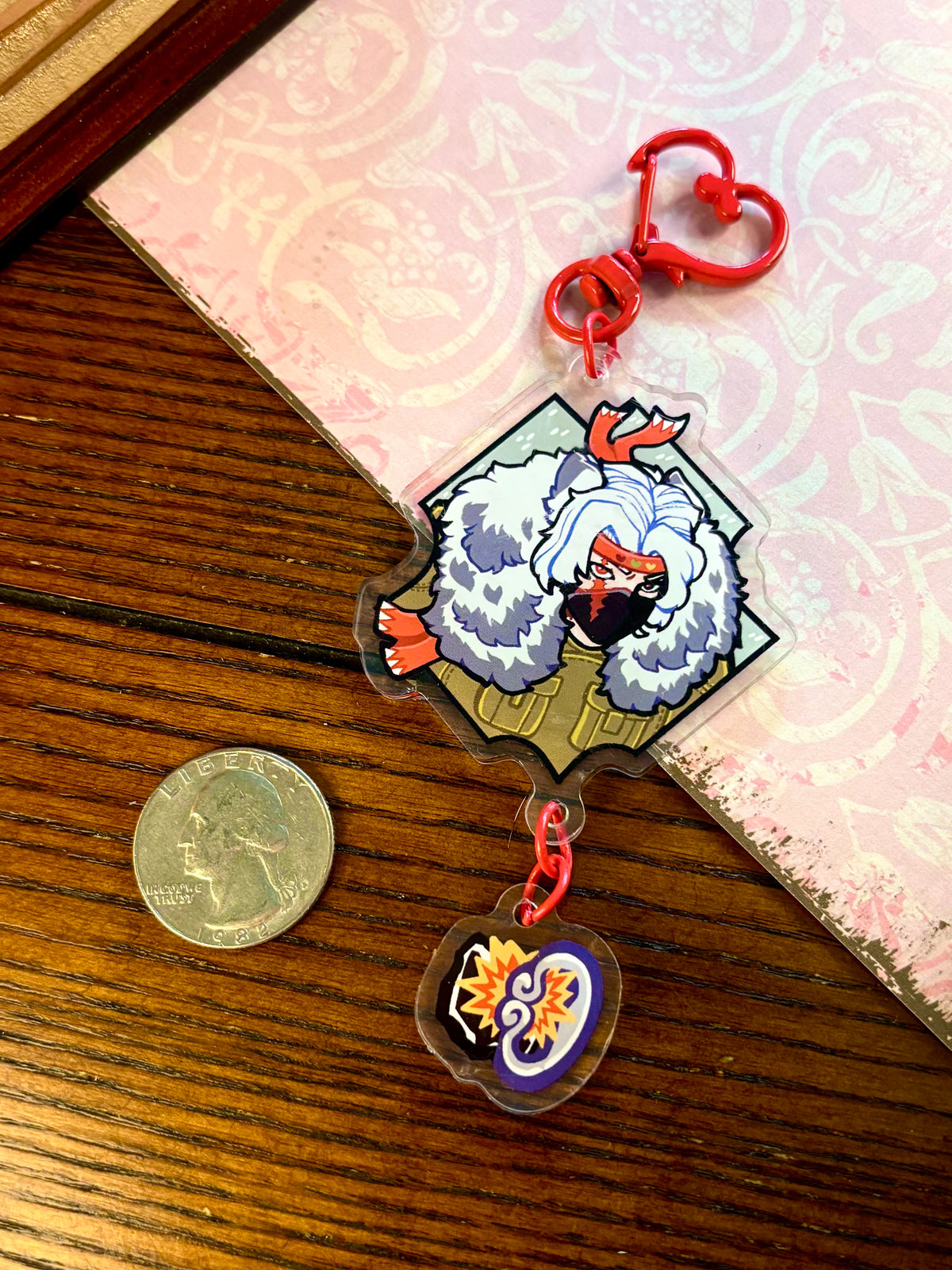 Fox and Flint Acrylic Keychain
