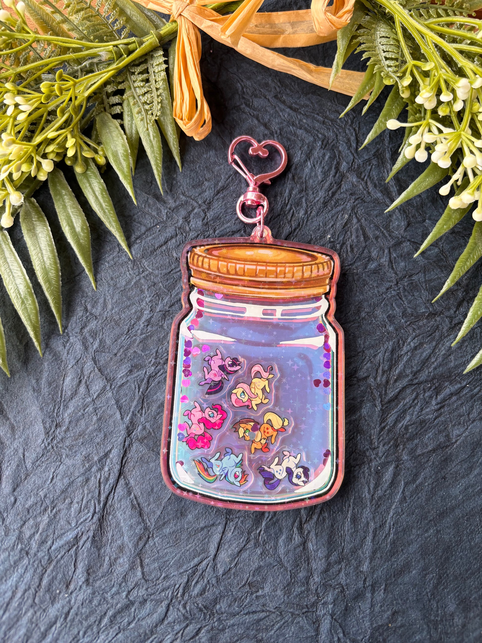 Pony Jar - Rainbow Shaker Keychain