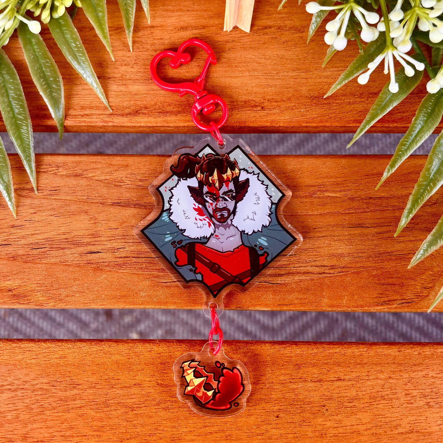 Red King and Bloody Crown Acrylic Keychain