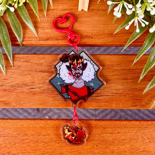Red King and Bloody Crown Acrylic Keychain
