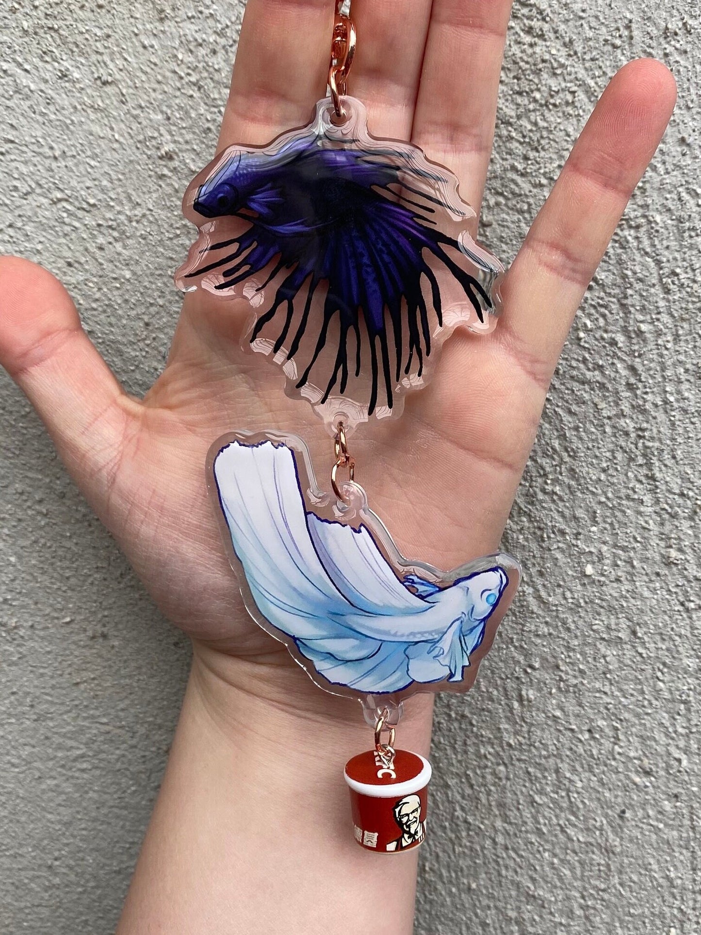 Chicken Bucket Fish - Keychain
