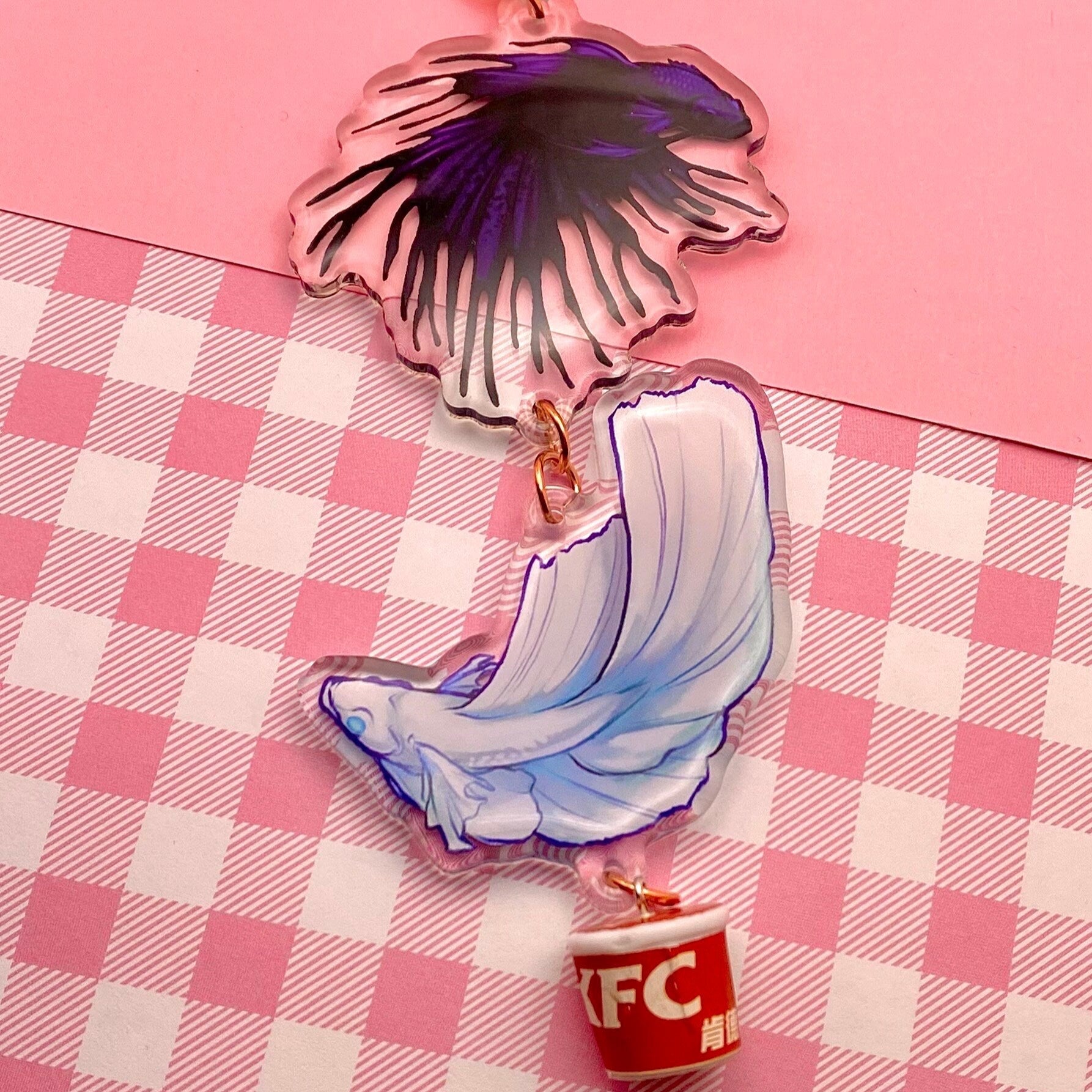 Chicken Bucket Fish - Keychain