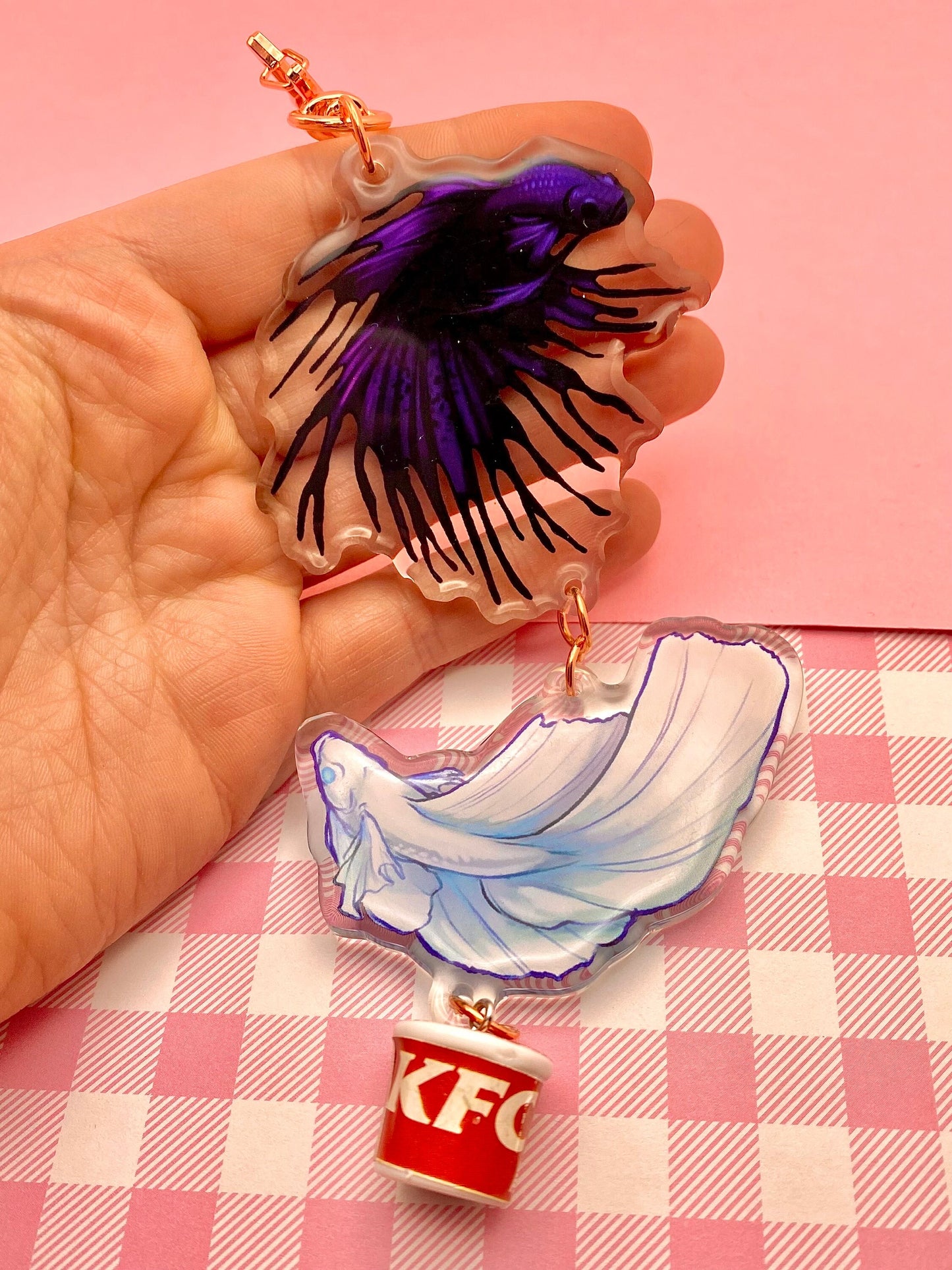 Chicken Bucket Fish - Keychain