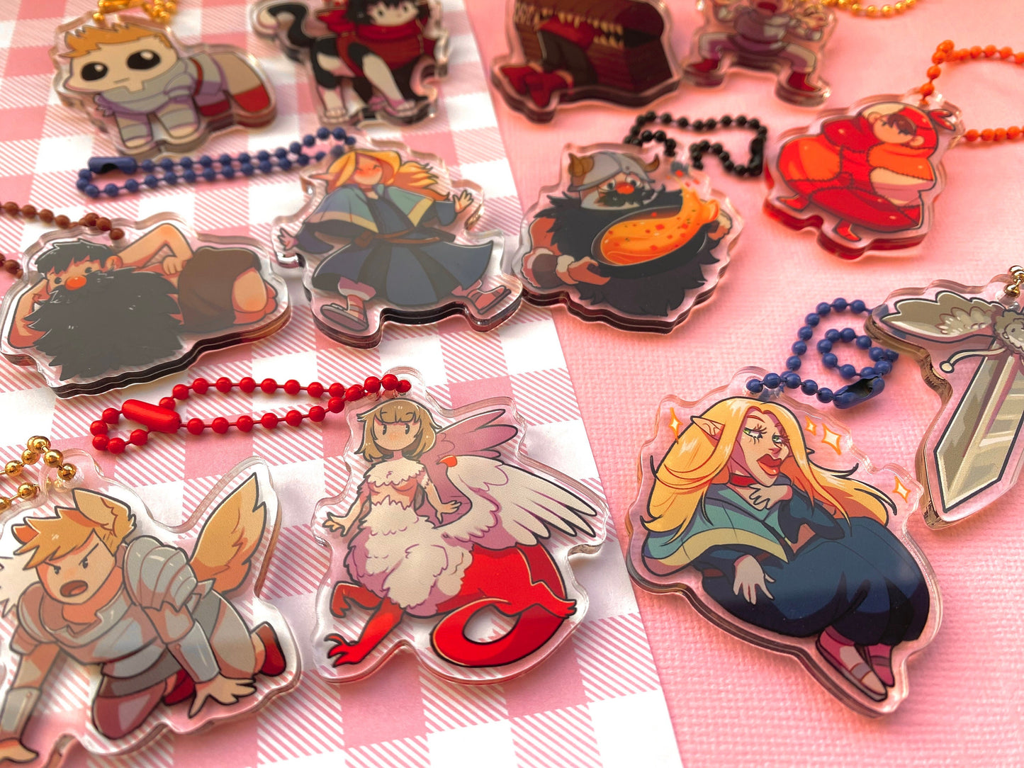 Dun Meshi Mini Phone Charm Keychains