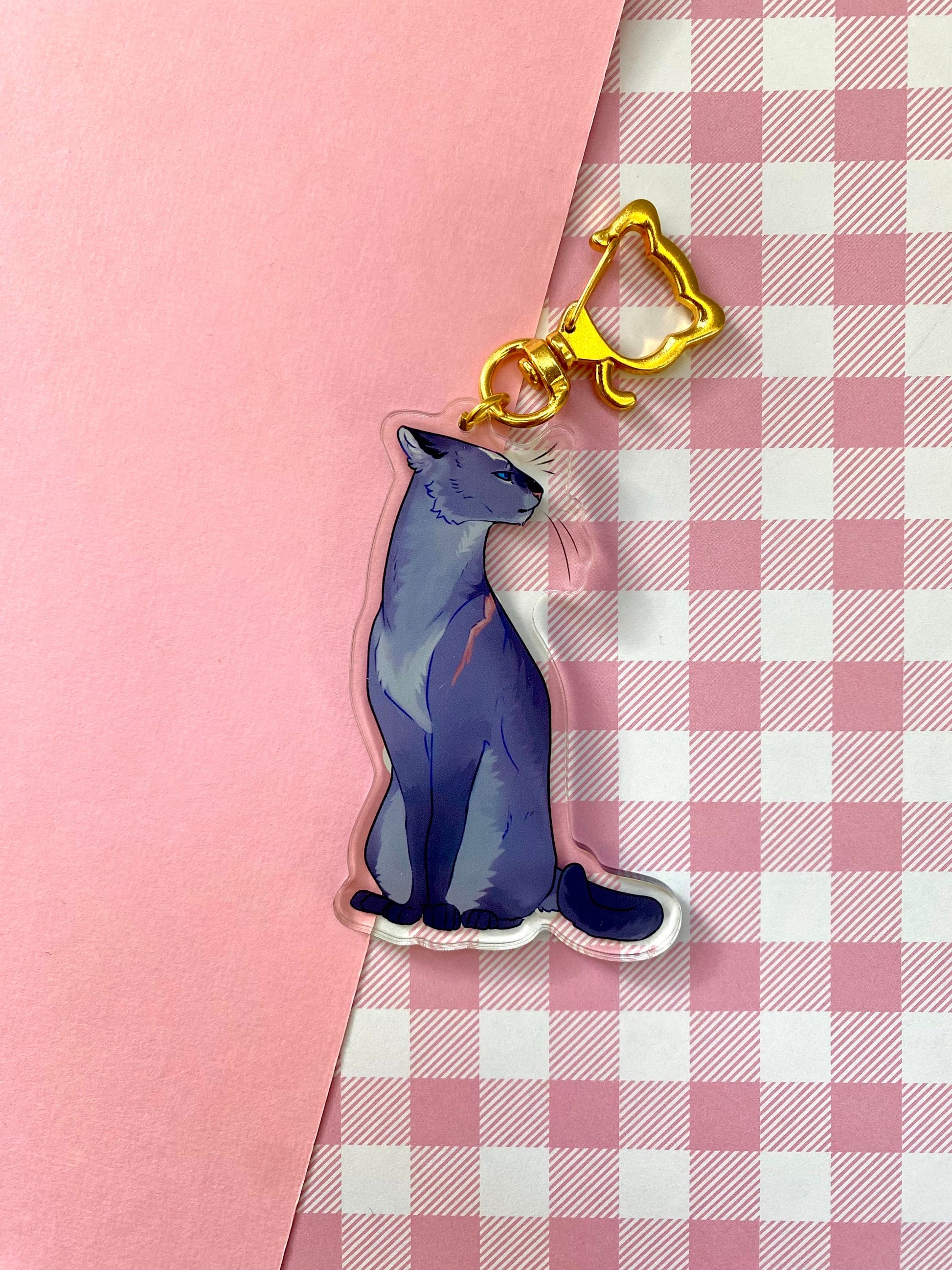 Firestar | Greystripe | Ravenpaw | Brightheart | Yellowfang | Tallstar | Tigerstar | Ivypool | Scourge | Sol | Bluestar - Keychain