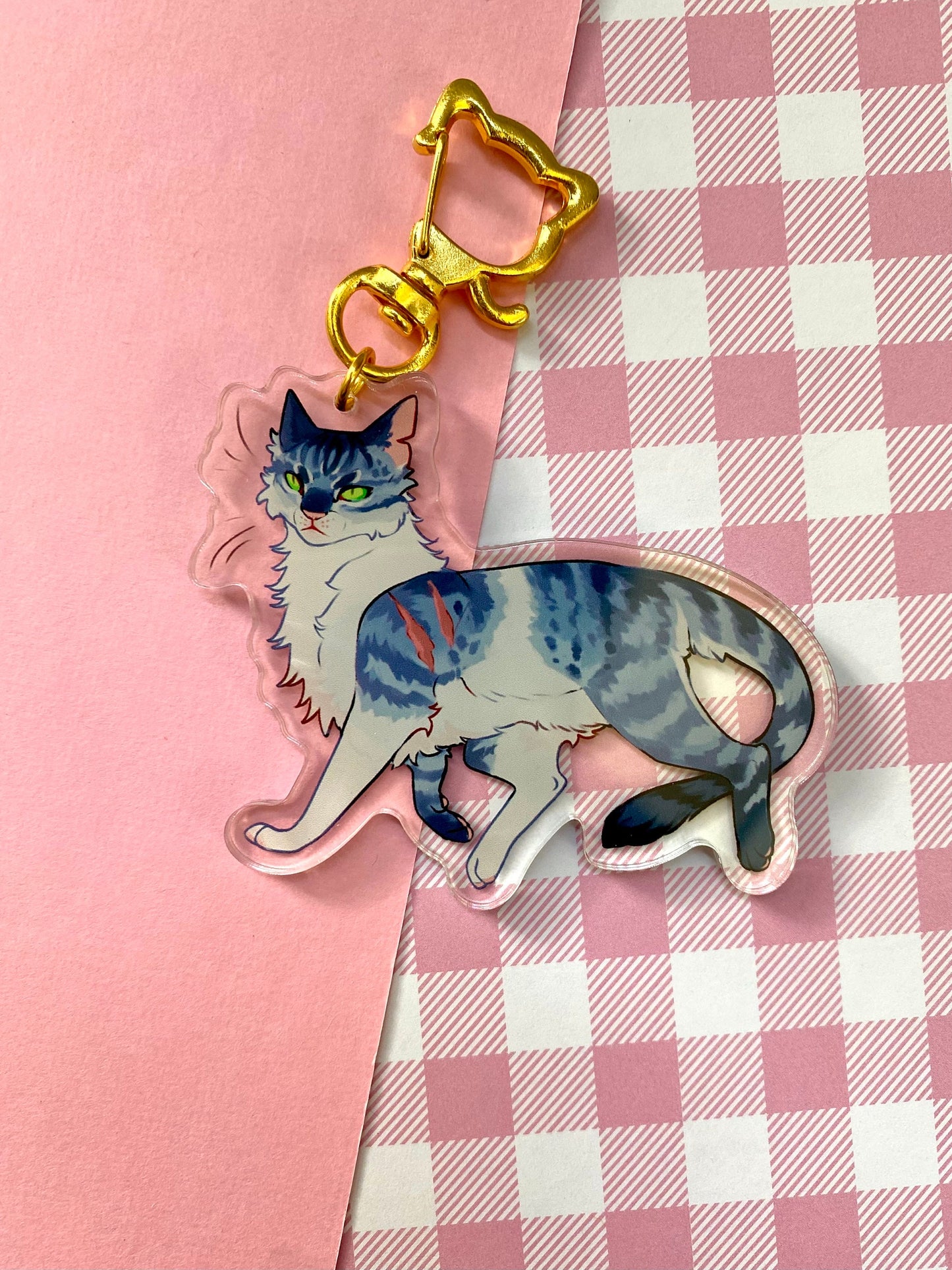 Firestar | Greystripe | Ravenpaw | Brightheart | Yellowfang | Tallstar | Tigerstar | Ivypool | Scourge | Sol | Bluestar - Keychain