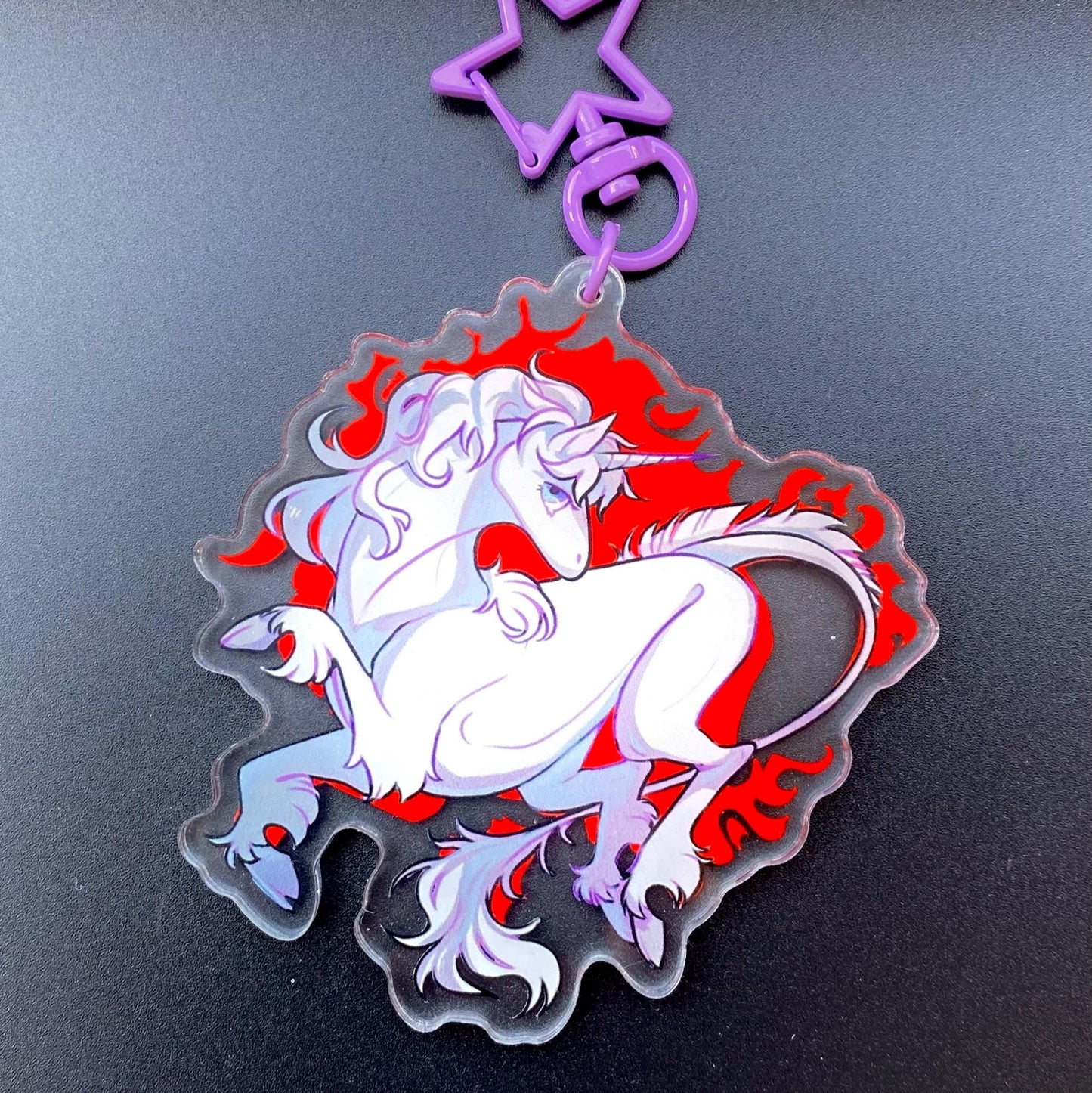 Last Unicorn and Red Bull - Keychain
