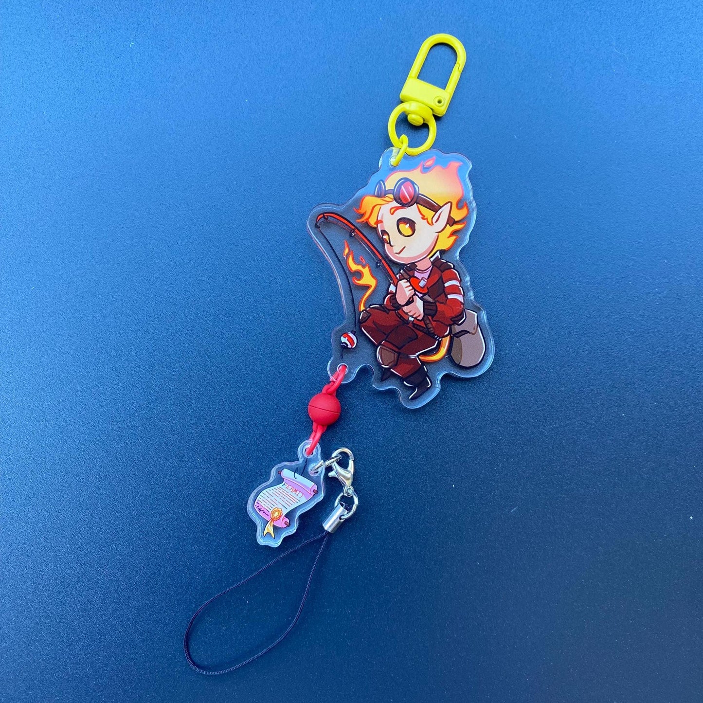 Fishing Hermits - Winterstar SkygoldArt Collab - Magnet Keychain