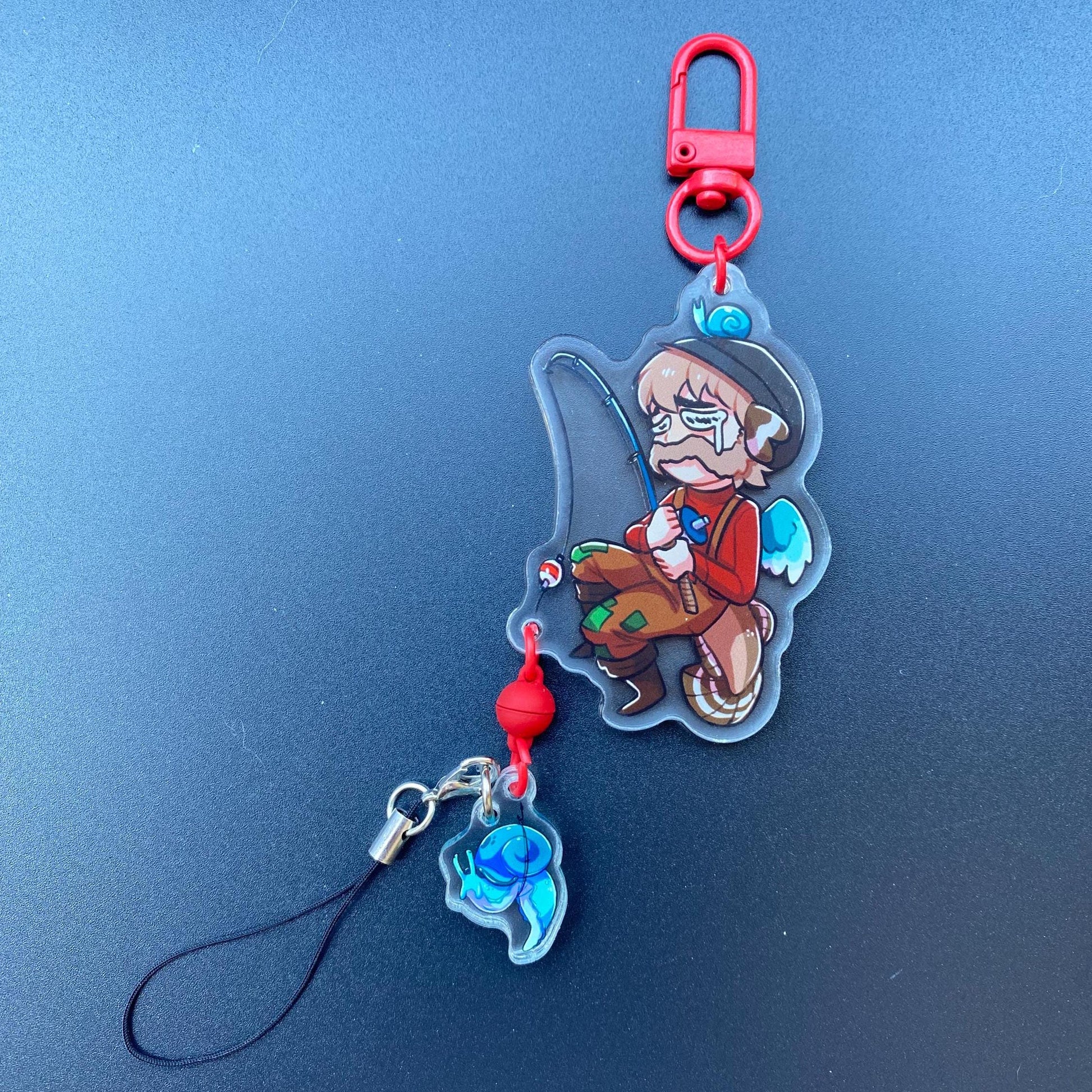 Fishing Hermits - Winterstar SkygoldArt Collab - Magnet Keychain