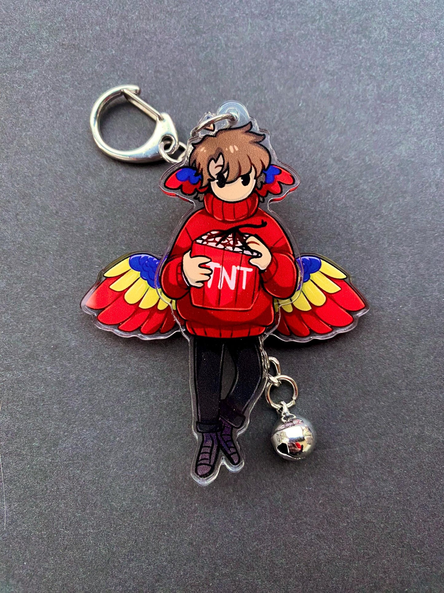 Grain | Angel Devil | Hawks | Vash | Philza - Flapping Acrylic Keychains