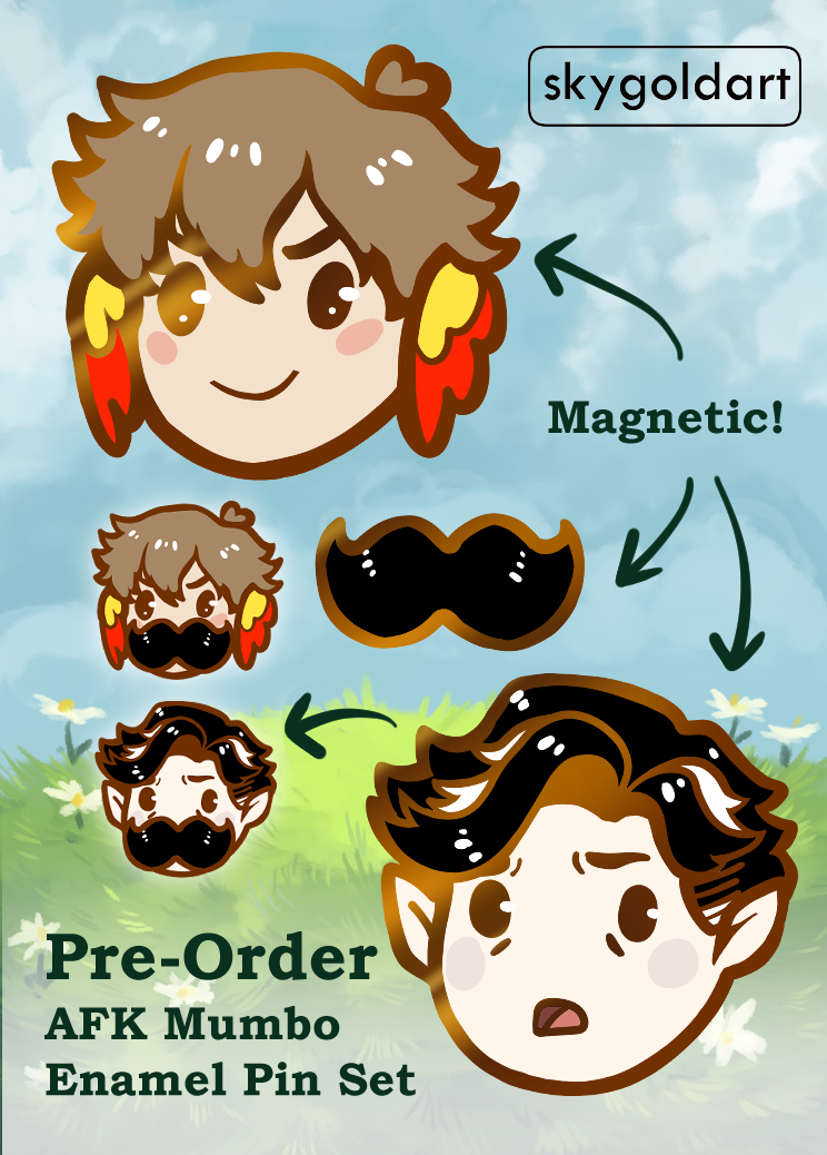 Mumbo AFK - Enamel Pin - PREORDER